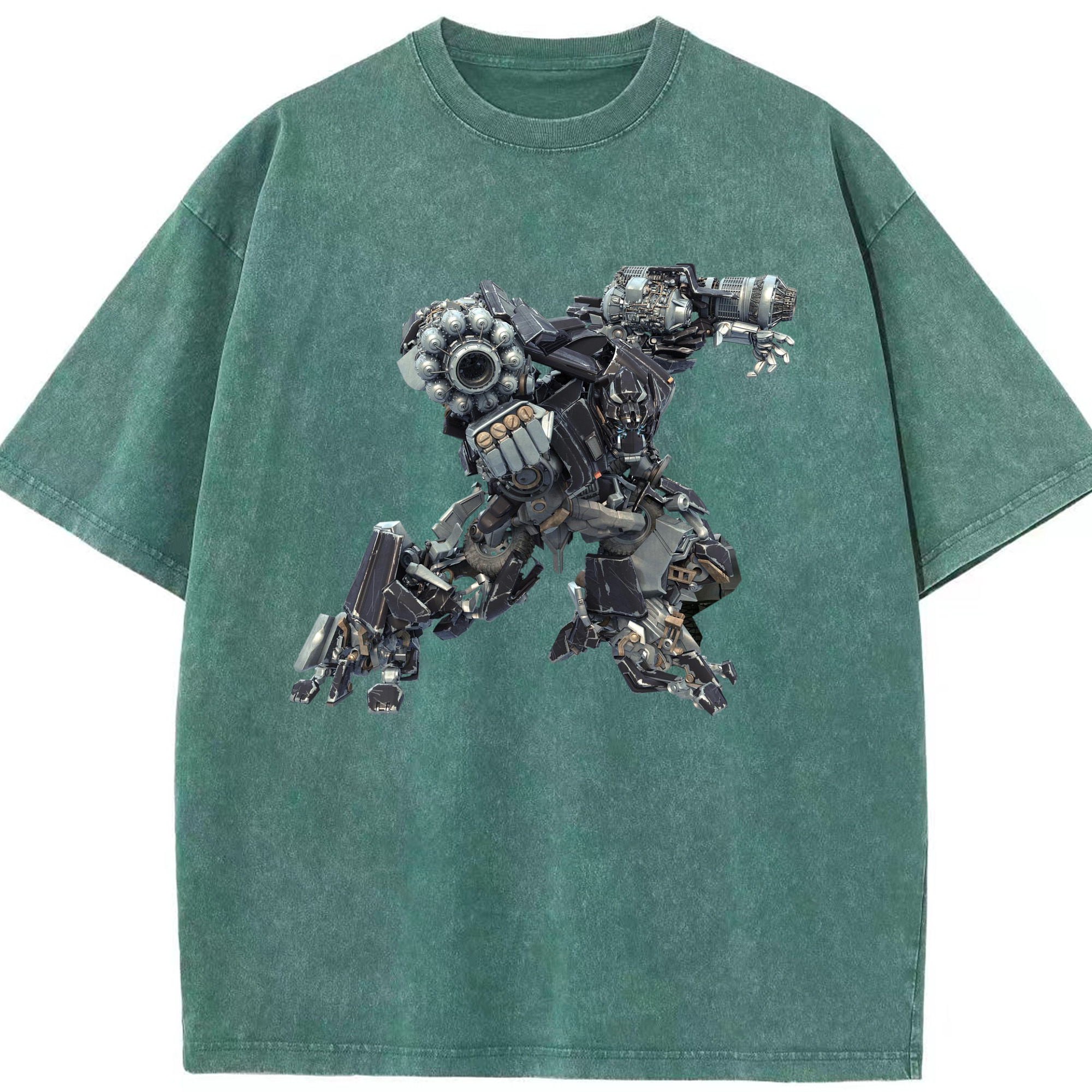 （画像用）  綿100% ヴィンテージ風 半袖Tシャツ（フロントプリント）